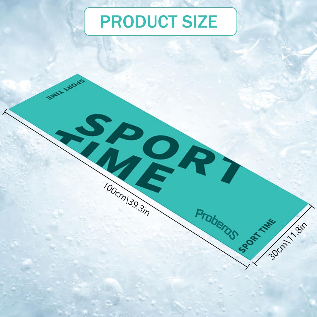 Proberos Cooling Towel (100x30cm), Ice Towel, Soft Breathable Chilly Towel, Microfiber Towel for Yoga, Sport, Running, Gym, Workout,Camping, Fitness Proberos Cooling Towel (100x30cm), Ice Towel, Soft Breathable Chilly Towel, Microfiber Towel for Yoga, Sport, Running, Gym, Workout,Camping, Fitness